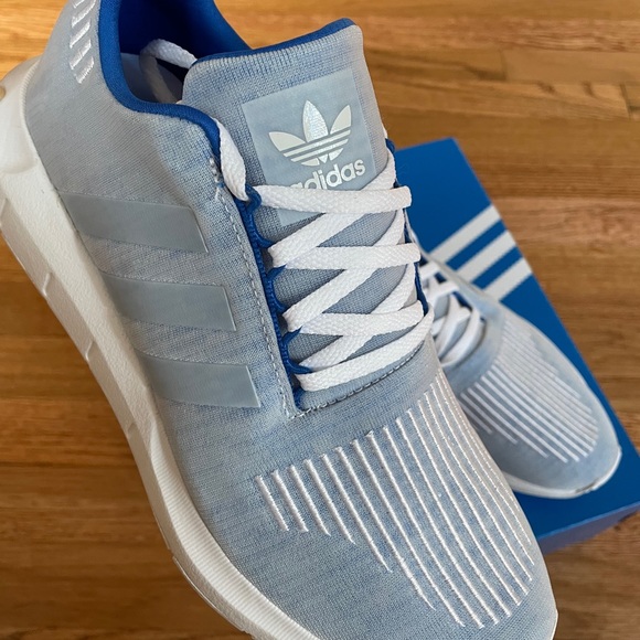 Adidas Swift Run Blue / White Shoes - Picture 7 of 7